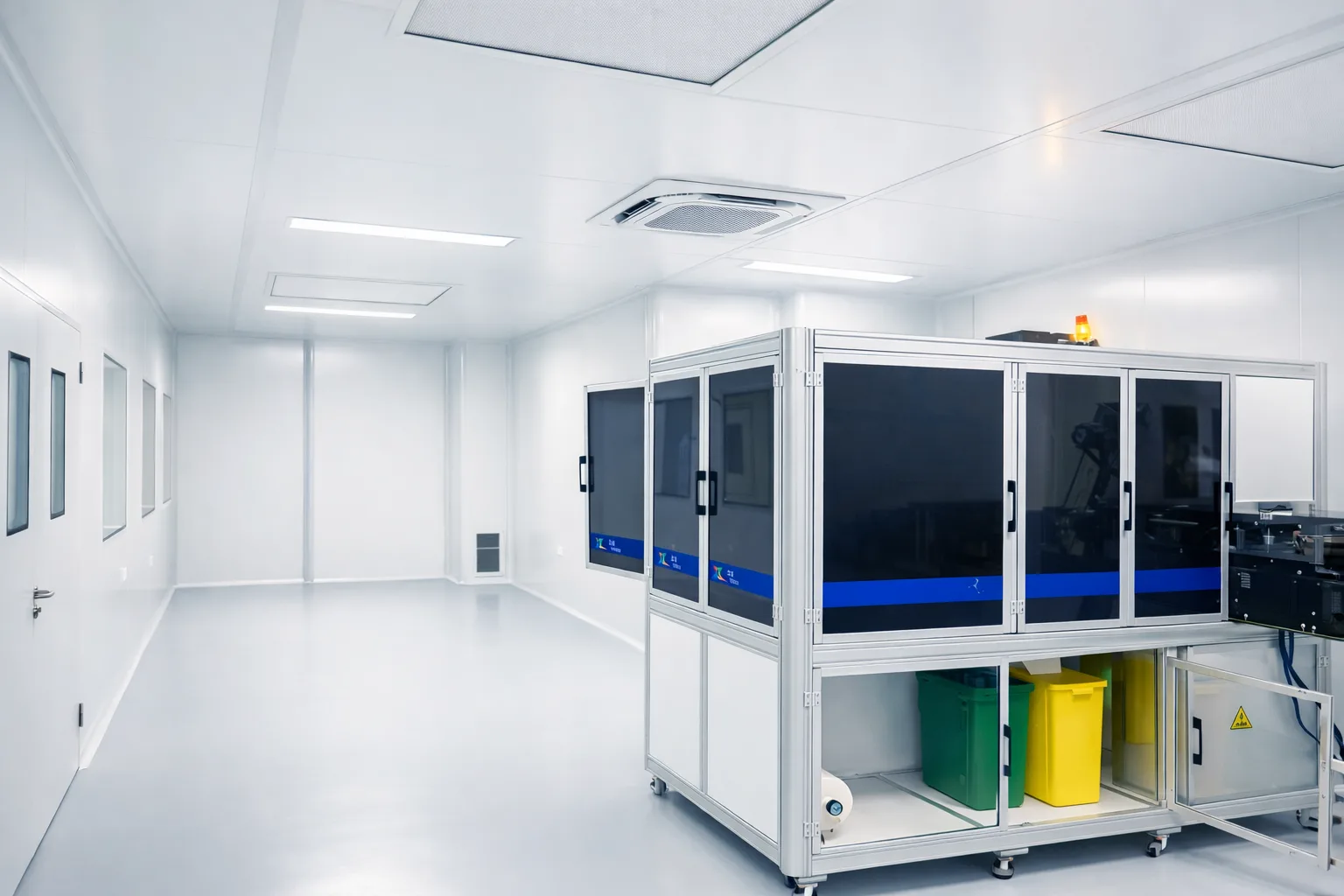 Class 10,000 cleanroom for precision molding and inspection of sealing products at FOLON.A